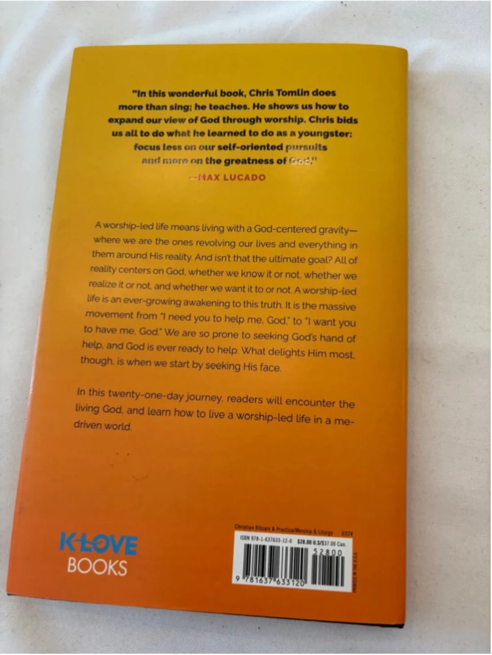 K-LOVE Books How Great Is Our God Hardcover Book Yellow Orange One Size #E91